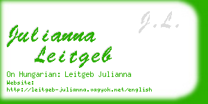 julianna leitgeb business card